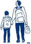 Hombre y hijo